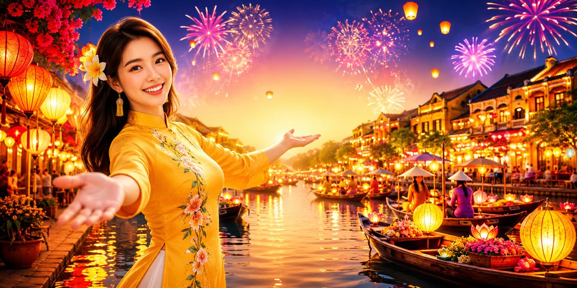 Không gian đèn lồng Hội An lung linh bên sảnh casino trực tuyến
